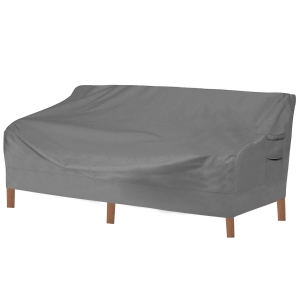 Vailge Heavy Duty Patio Sofa Cover, 100% Waterproof 3-Seater Outdoor Sofa Cover,Lawn Patio Furniture Covers with Air Vent and Handle,79" Wx 37" Dx 35" H,Grey